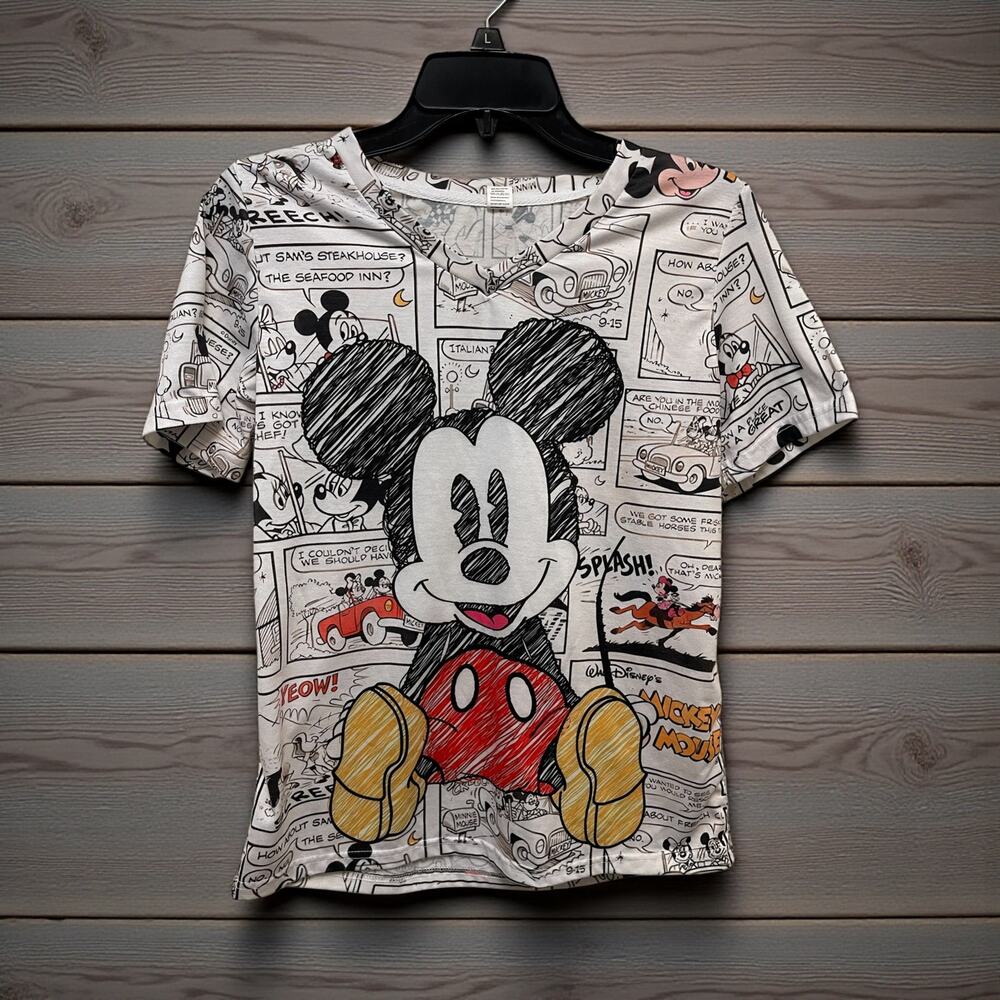 Mickey Mouse Cartoon T-shirt Disney Size Small Unisex Character Comic Graphic
